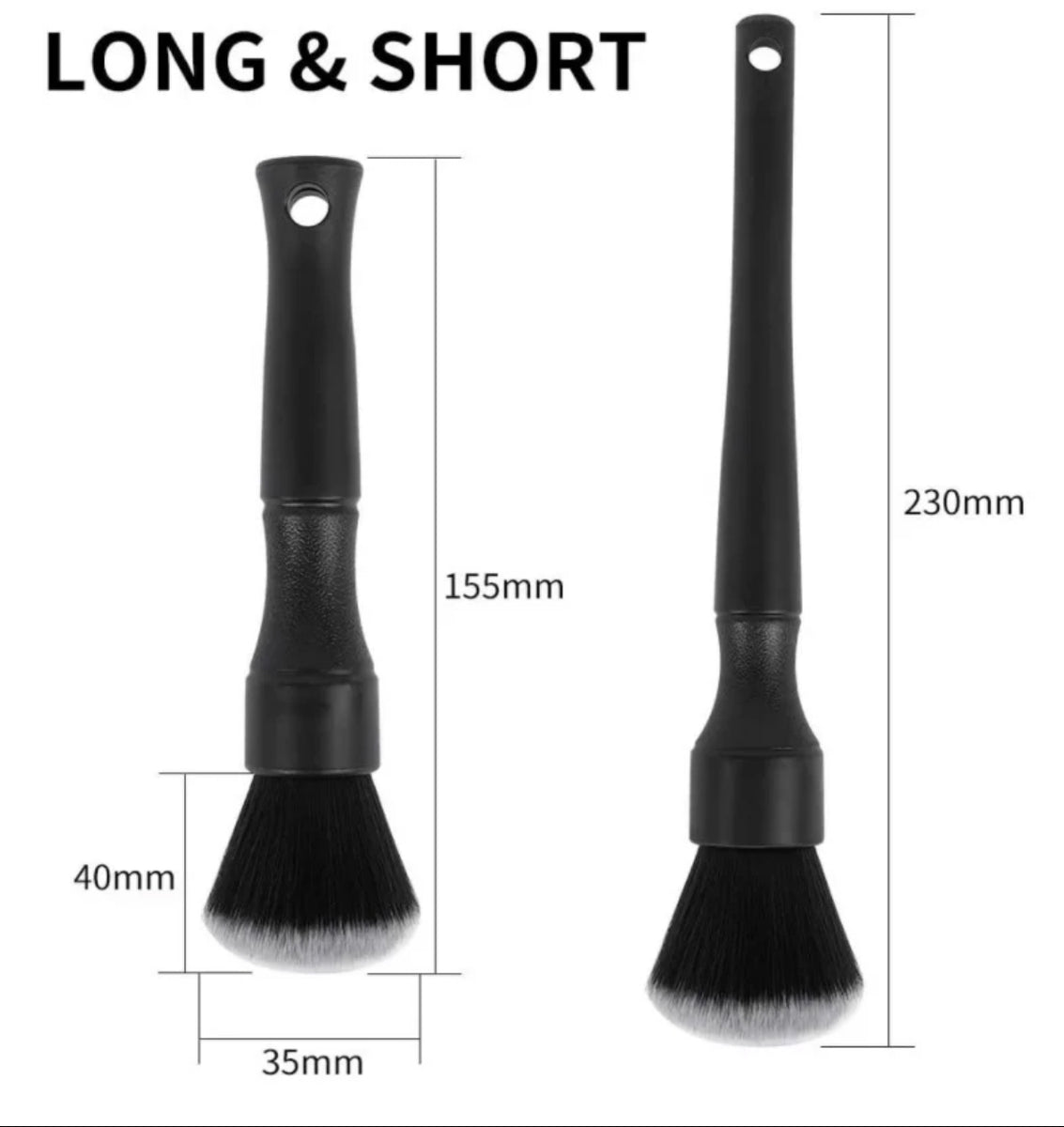 Cepillo de detalle ultra suave en negro set / The Detail Plug ultra soft detail brush black set - The Detail Plug 