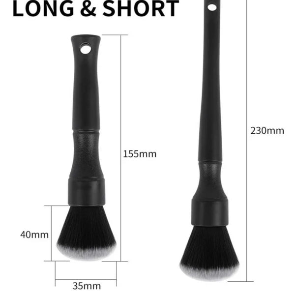 Cepillo de detalle ultra suave en negro set / The Detail Plug ultra soft detail brush black set - The Detail Plug 